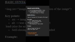 What is HTML | HTML Tutorial for beginners | Image Tags in HTML | #shorts #html #htmlcss #htmlpro