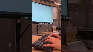 morning routine at the office #officelife #officevlog #officeoutfit #minivlog #asmr #workvlog