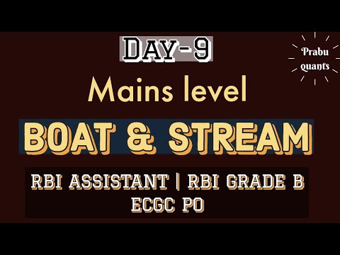 BOAT & STREAM MAINS LEVEL QUESTIONS- RBI ASSISTANT | RBI GRADE B | ECGC PO