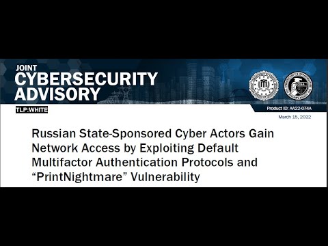 Select Secure Solutions - Risk Advisory - March 2022 CISA