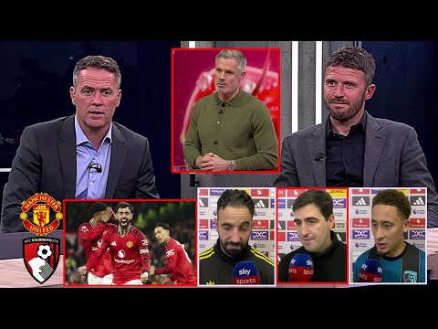 Man United vs Bournemouth 4-3 Crazy Game! Disappointed Draw | Amorim & Carragher reaction