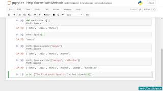 Learn Data Analyst   025 Sequences Using Methods