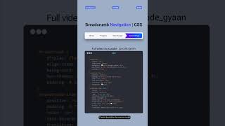 Navigation bar css 🚀#cssanimation #csstips #prompt #chatgpt