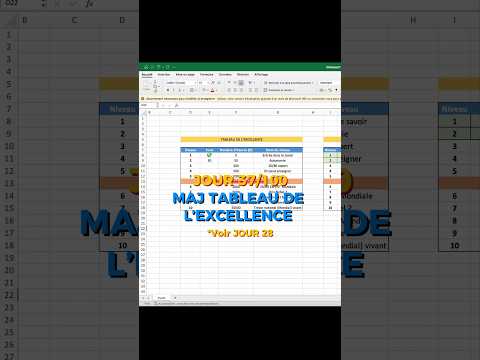 JOUR 37/100 TABLEAU DE L’EXCELLENCE