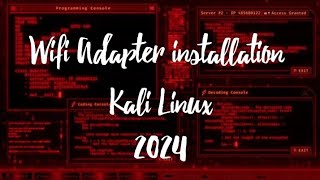 Wifi Adapter installation Kali Linux 2024 #chamidunimsara #2024 #programming #kali #subscribe #tools