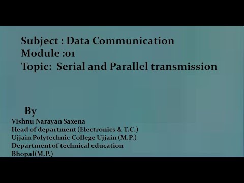 Serial and parallel data communication