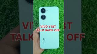 How To Off TalkBack From VIVO Y18t ⚡ How To TalkBack On Off In Android 🔥🔥 #shorts #viral #talkback