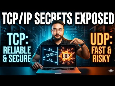 TCP/IP Protocols Explained Like a Hacker 🐦‍🔥🔥 | TCP Flags, 3-Way Handshake & TCP vs UDP (2026) 