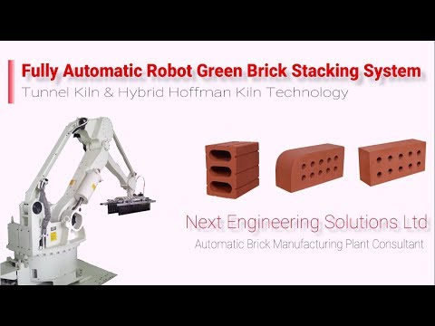 Fully Automatic Robot Green Brick Stacking System | Auto Bricks Manufacturing Plant