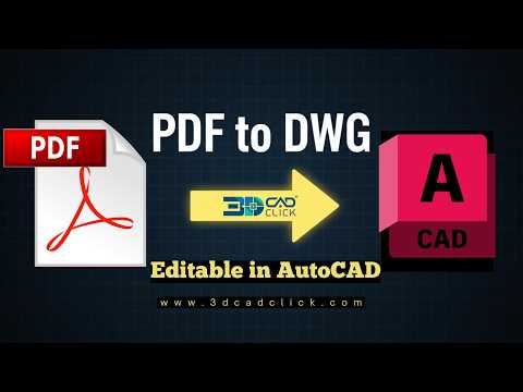 How to Convert PDF to AutoCAD (Editable DWG) | Step-by-Step Tutorial