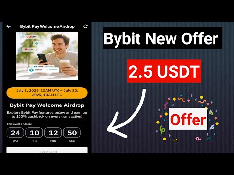 Bybit New Offer Today || Bybit Pay Welcome Airdrop (2) || Crypto New Offer