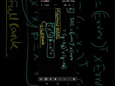 Multippe Linear Regression equations