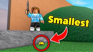 Cheating with the SMALLEST Avatar in MM2 AGAIN.. (Roblox)