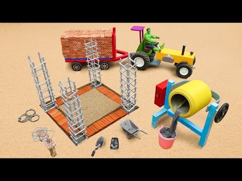 top most creative diy tractor science project | house construction ‪#train  #railway #tract