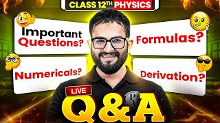 MP Board Class 12 Physics 🔥| Exam Se Pehle Sidhi Baat with Sayed Sir | Live QnA