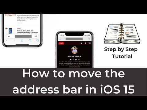 How to move the address bar in iOS 15