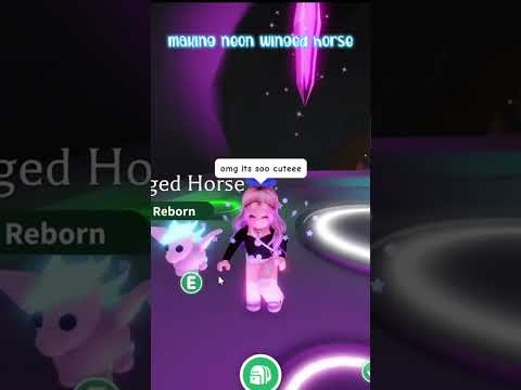 making neon winged horse! #adoptmeneons #roblox #viral #adoptme #adoptmepets #adoptmeroblox