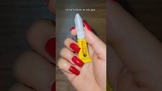 #shorts using fevikwik as nail glue 💯 ❌️🔥👌 #fakenail #ytshorts
