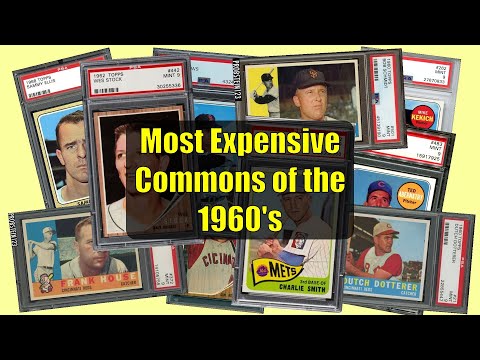 Top 10 Most Expensive Topps Commons of the 1960's
