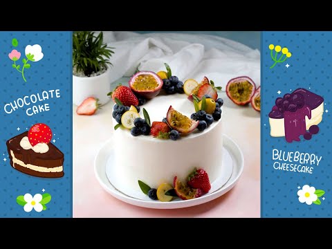 Dessert Cake Recipe | Decorate the dessert cake beautifully #shorts