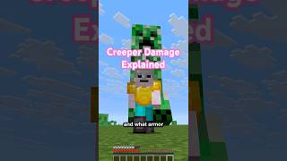 What Armor Survives a Creeper Explosion?  #minecraft