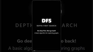 DFS Explained: The Ultimate Trick for Graph Mastery | 1 Minute #Shorts
