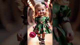 🎀 CUTEST BABY FASHION SHOW: Watch This Toddler Rule the Runway 👁️ #shorts #viral