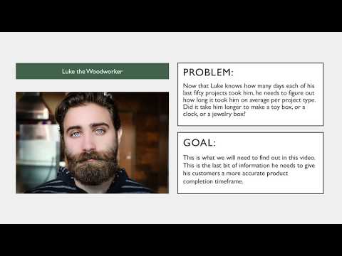 Learn to Use the Average Function in Excel with Luke the Woodworker