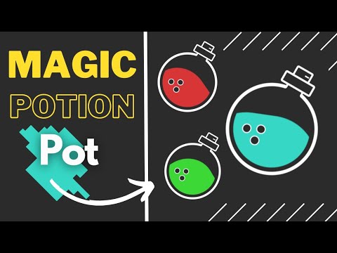 Magic (*POTION-POT*) LIQUID POT using HTML CSS Only