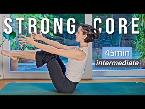 45 min Intermediate Core + Strength Yoga Flow