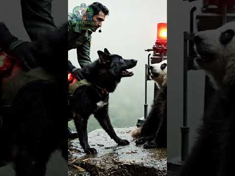 K9 Shadow Saves Baby Panda From Mountain Cliff | Emotional Animal Rescue