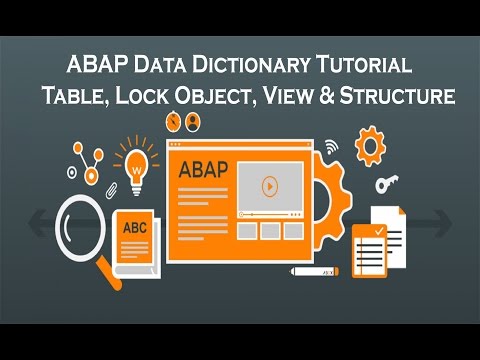 ABAP Data Dictionary Tutorial - Table, Lock Object, View & Structure