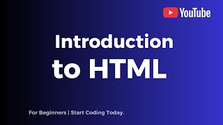 "Introduction to HTML | HTML Tutorial for Beginners"