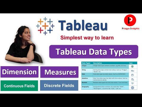 Tableau Data Types | Discrete vs Continuous Fields | Dimensions vs Measures