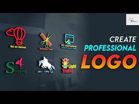 How to make professional logo for youtube channel || only 5 min