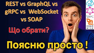 REST, GraphQL, gRPC, WebSocket, SOAP — що обрати? Порівняння з прикладами🔥🔥🔥