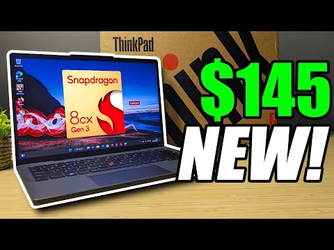 This Deal is INSANE.. A NEW Snapdragon ThinkPad from 2022, for less than $200.