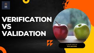 Verification vs Validation | Top Software Testing Interview questions #reachtechandmore #techandmore