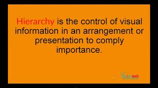 Hierarchy as a principle in design