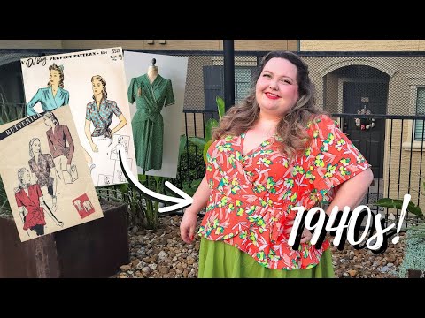 How to Make a 1940's Inspired Blouse: Cashmerette Roseclair Dress Hack