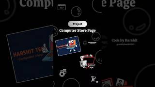 Computer Store Page Website using HTML CSS 🖥️✨ A Dynamic website animation 💕💕 #computer #ytshorts