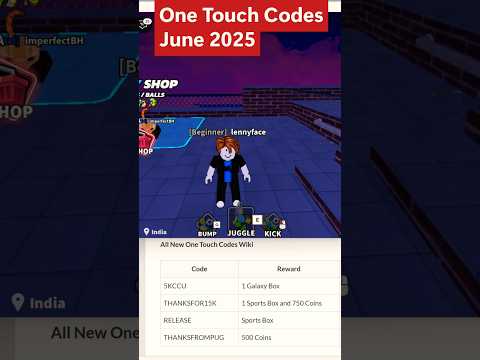 *NEW* One Touch Roblox Codes 2025 #roblox #robloxcodes #onetouch #redeemcode #robloxfyp