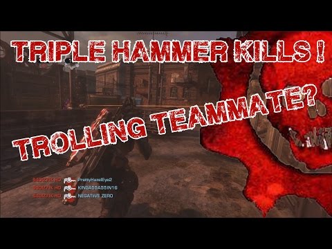Triple Hammer Of Dawn Kills, BEST ROOFTOPS MATCH EVER??! (Gears Of War: Ultimate Edition)