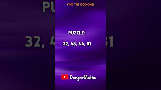 Can You Find the Odd One Out? | Math Brain Teaser | #shorts
