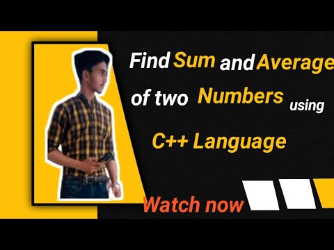 sum and average in C++