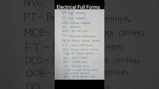 electronic full forms | #youtubeshorts, #electricalprojects