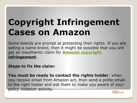 Copyright Infringement Cases on Amazon: Fixed Amicably