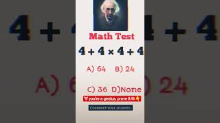 "Only 1% People Solve This Genius Math Puzzle"🧠 👇 coment your answer#music #shorts #maths #spedup