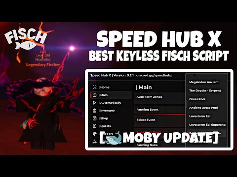 [🐋MOBY] Roblox Fisch Script | Speed Hub X | *No Key* Fast Catch, Auto Event & More (PC/MOBILE)