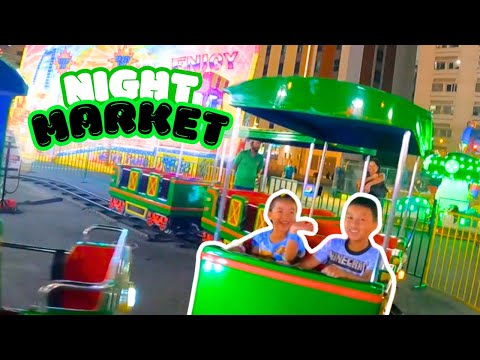 Family Fun at the Night Market: Rides, Street Food & Adventures with Noel and Nina!